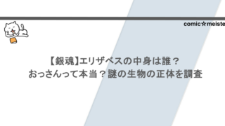 【銀魂】エリザベスの中身は誰？おっさんって本当？謎の生物の正体を調査